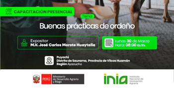  Capacitación presencial "Asociatividad y formalización de organizaciones de productores caprino" del INIA