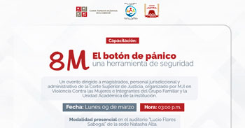  Capacitación presencial "El botón de pánico: una herramienta de seguridad"  