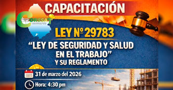  Capacitación presencial "Ley de seguridad y salud en el trabajo y su reglamento" de la DIRETRA ANCASH