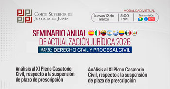  Capacitación online "Audiencia de pruebas en el modelo de la oralidad civil" 