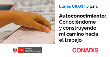  Capacitación online  "Autoconocimiento: Conociéndome y construyendo mi camino hacia el trabajo"