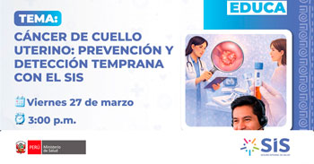 Capacitación online "Cancer de cuello uterino: prevención y detección temprana con el SIS"