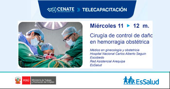 Capacitación online "Cirugía de control de daños en hemorragia obstétrica" del EsSalud