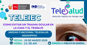  Capacitación online "Cómo evitar un trauma ocular en la casa y el trabajo" del INO Oftalmología
