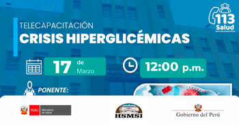  Capacitación online "Crisis hiperglicémicas" del Hospital Santa Maria del Socorro Ica