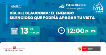 Capacitación online "Día del glaucoma: el enemigo silencioso que podría apagar tu vista" 