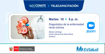  Capacitación online "Diagnóstico de la enfermedad renal crónica" del EsSalud