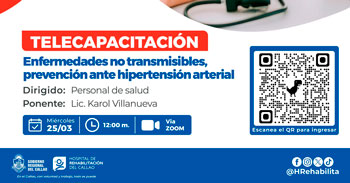  Capacitación online "Enfermedades no transmisibles, prevención ante hipertensión arterial" 