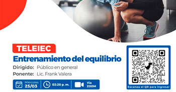  Capacitación online "Entrenamiento del equilibrio" Hospital de Rehabilitación del Callao