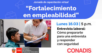  Capacitación virtual "Entrevista laboral: Cómo prepararte para una entrevista y responder con seguridad" 