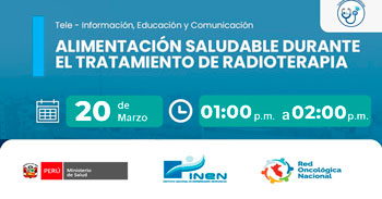  Capacitación online gratis "Alimentación saludable durante el tratamiento de quimioterapia" del INEN