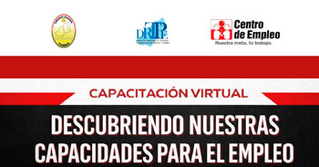  Capacitación online gratis "Descubriendo nuestras capacidades para el empleo" de la DRTPE Tumbes