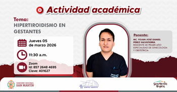 Capacitación online "Hipertiroidismo en gestantes" del Hospital II-2 Tarapoto