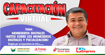  Capacitación online "Monederos digitales (mitos sobre los monederos digitales y fiscalización)"  