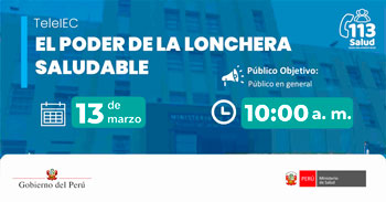  Capacitación online "El poder de la lonchera saludable" del MINSA