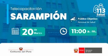  Capacitación virtual  "Sarampión" del MINSA