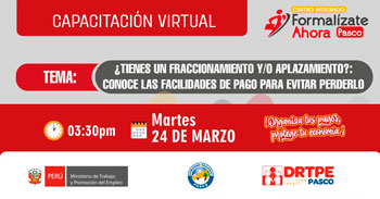  Capacitación online ¿Tienes un fraccionamiento y/o aplazamiento? Conoce las facilidades de pago para evitar perderlo