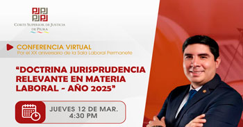 Conferencia online "Doctrina Jurisprudencia Relevante en Materia Laboral - Año 2025" 