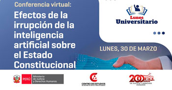  Conferencia online "Efectos de la irrupción de la inteligencia artificial sobre el Estado Constitucional"
