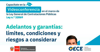  Conferencia online gratis "Adelantos y garantías: límites, condiciones y riesgos a considerar" 