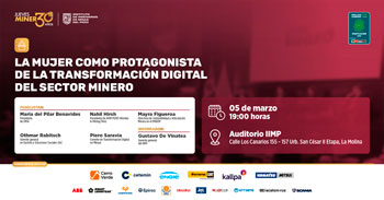  Conferencia online gratis: "La mujer como protagonista de la transformación digital del sector minero"