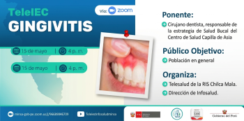  Conferencia VIRTUAL - "GINGIVITIS" Red Integrada de Salud Chilca Mala  