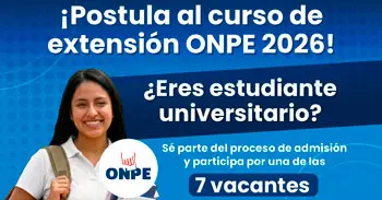 Curso de Extensión ONPE | Convocatoria 2026