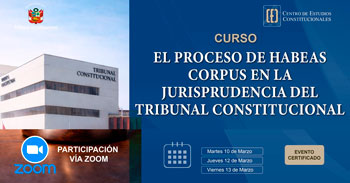  Curso online gratis "El proceso de habeas corpus en la jurisprudencia del Tribunal Constitucional" del CEC