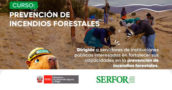  Curso online grati "Prevención de incendios forestales" del SERFOR
