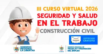  Curso online gratis "Seguridad y Salud en el Trabajo (Rubro Construcción Civil)" 
