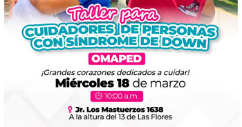  Taller presencial para "cuidadores de personas con Síndrome de Down" 