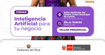  Taller presencial "Inteligencia Artificial para tu negocio" del PRODUCE