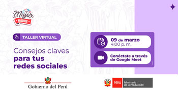  Taller online "Consejos claves para tus redes sociales" de Produce