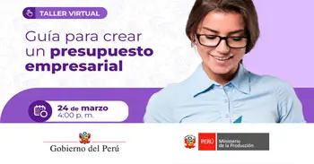  Taller online "Guía para crear un presupuesto empresarial" del Produce