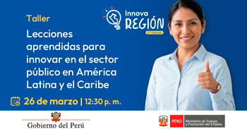 Taller online "Lecciones aprendidas para innovar en el sector público en América Latina y el Caribe"