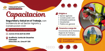 Capacitación presencial - "La seguridad en el trabajo no es una opción, es una responsabilidad" 