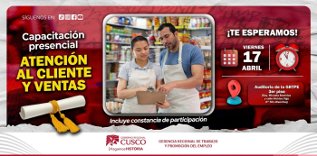  Capacitación virtual - "Ansiedad y regulación emocional en el entorno laboral" GRTPE Cusco