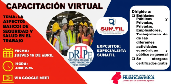  Capacitación online - "Aspectos básicos de seguridad y salud en el trabajo" 