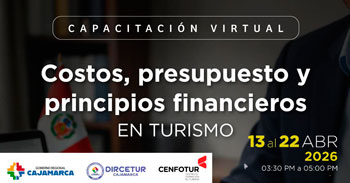 Capacitación virtual "Costos, presupuestos y principios financieros" del Gobierno Regional Cajamarca