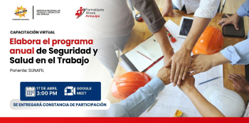  Capacitación virtual - "Elabora el programa anual de Seguridad y Salud en el Trabajo" 