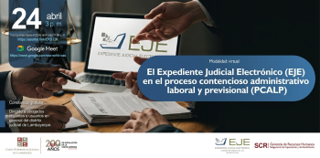  Capacitación online - "Expediente judicial electrónico (EJE) en procesos laborales y previsionales"