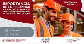 Capacitación online gratis "Importancia de la seguridad y salud en el trabajo como derecho fundamental"  