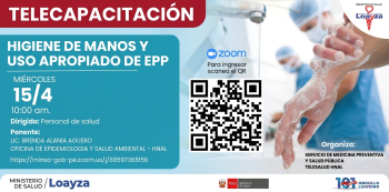  Capacitación online- "Higiene de manos y uso apropiado de EPP" HNAL 