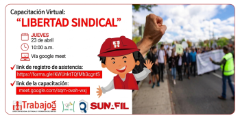  Capacitación virtual - "Libertad sindical" DRTPE de Ica