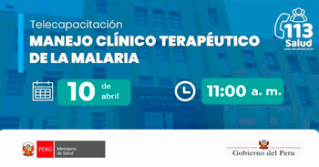  Capacitación online- "Manejo clínico terapéutico de la malaria" del MINSA