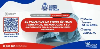  Capacitación online El poder de la fibra óptica: principios, tecnologías y su importancia en las comunicaciones modernas