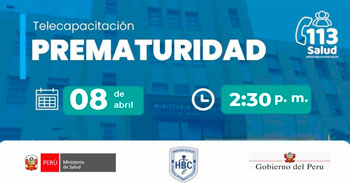  Capacitación virtual  "Prematuridad" del MINSA