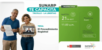  Capacitación virtual - "El Procedimiento Registral" SUNARP