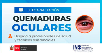  Capacitación virtual  "Quemaduras oculares" del INO Oftalmología