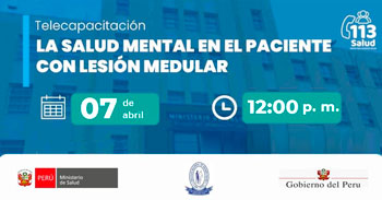  Capacitación virtual  "La salud mental en el paciente con lesión medular" del MINSA
